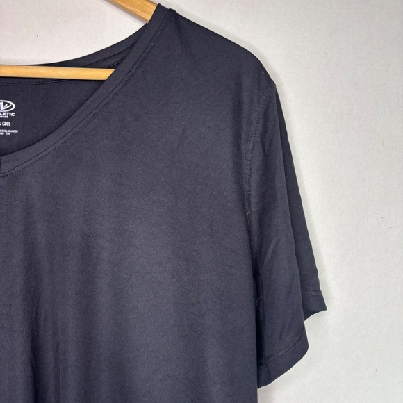 Athletic Works Womens Black Short Sleeve Athletic Tee Shirt Size XXL - Picture 2 of 4